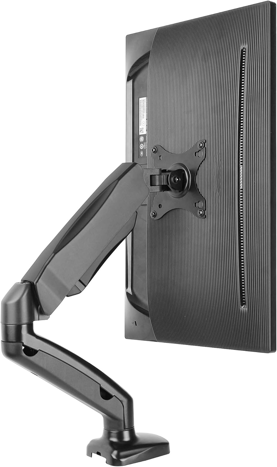 HALTERUNGSPROFI Monitor Tischhalterung mit Gasdruckfeder für LED LCD Monitore bis 32 Zoll VESA 75x75