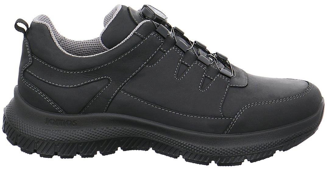 Jomos Herren Confidence Sneaker 50 EU Weit Schwarz, 50 EU Weit Schwarz