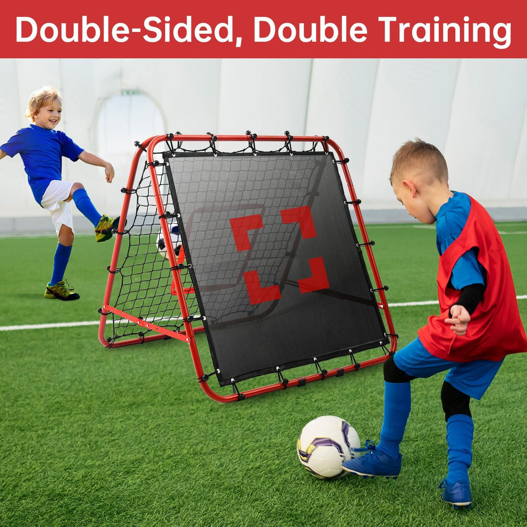 Rebounder für Fussball Kinder Rebounder Netz Volleyball Rebounder Netz Verstellbar Trainingsnetz Fus