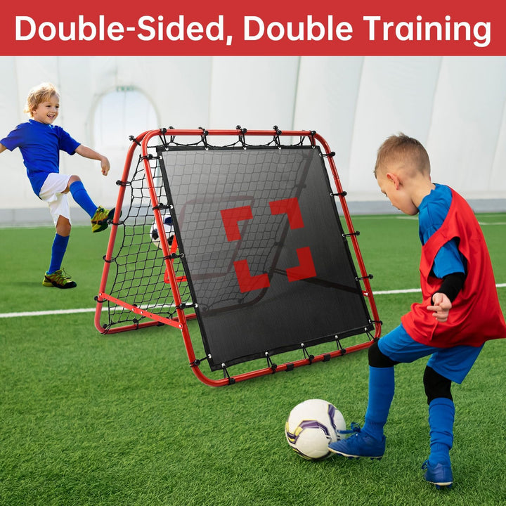 Rebounder für Fussball Kinder Rebounder Netz Volleyball Rebounder Netz Verstellbar Trainingsnetz Fus