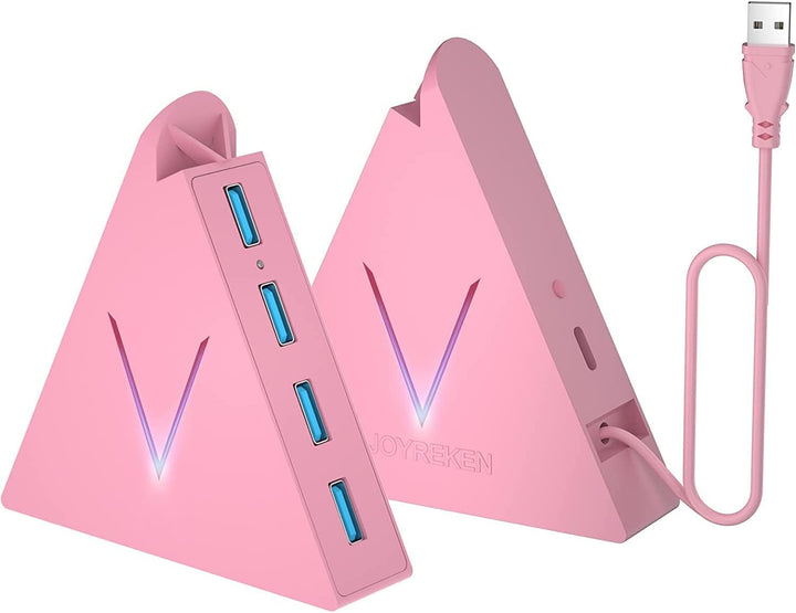 4-Port USB 3.0 Hub,USB 3.0 verlängerung mit verlängertem 60cm Kabel,USB Verteiler für Mac, PC, Xbox