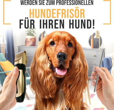 PetKing Premium Hundeschermaschine Profi Schermaschine Hund Langhaar Tierhaarschneidemaschine Hundeh