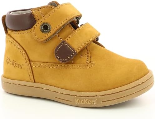 Kickers Unisex Baby Tackeasy Oxford-Schuh 24 EU Camel Braun, 24 EU Camel Braun
