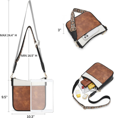 BOSTANTEN Damen Handtasche Kleine Umhängetasche aus PU Leder Schultertasche für Frauen Crossbody Bag