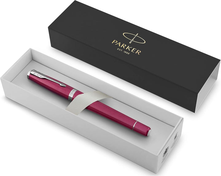 Parker Urban-Füller | Vibrant Magenta | Federstärke M | mit blauer Tinte Geschenkbox Mittelstarke Fe