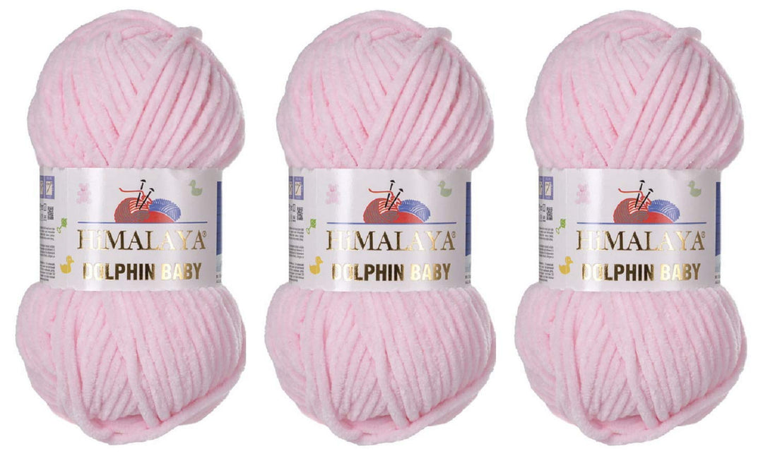3 Knäuel Himalaya Delphin Baby Garn 395 Yards 3x100g Super Bulky Baby Blanket Garn (80303), 80303