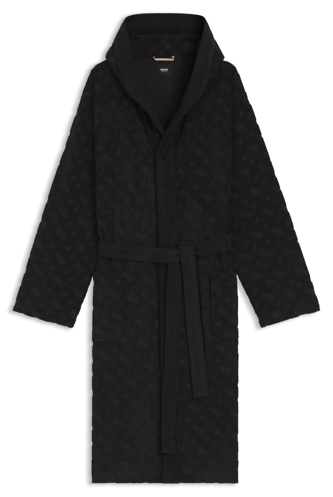 BOSS Herren Fashion Robe Dressing_Gown M Schwarz, M Schwarz