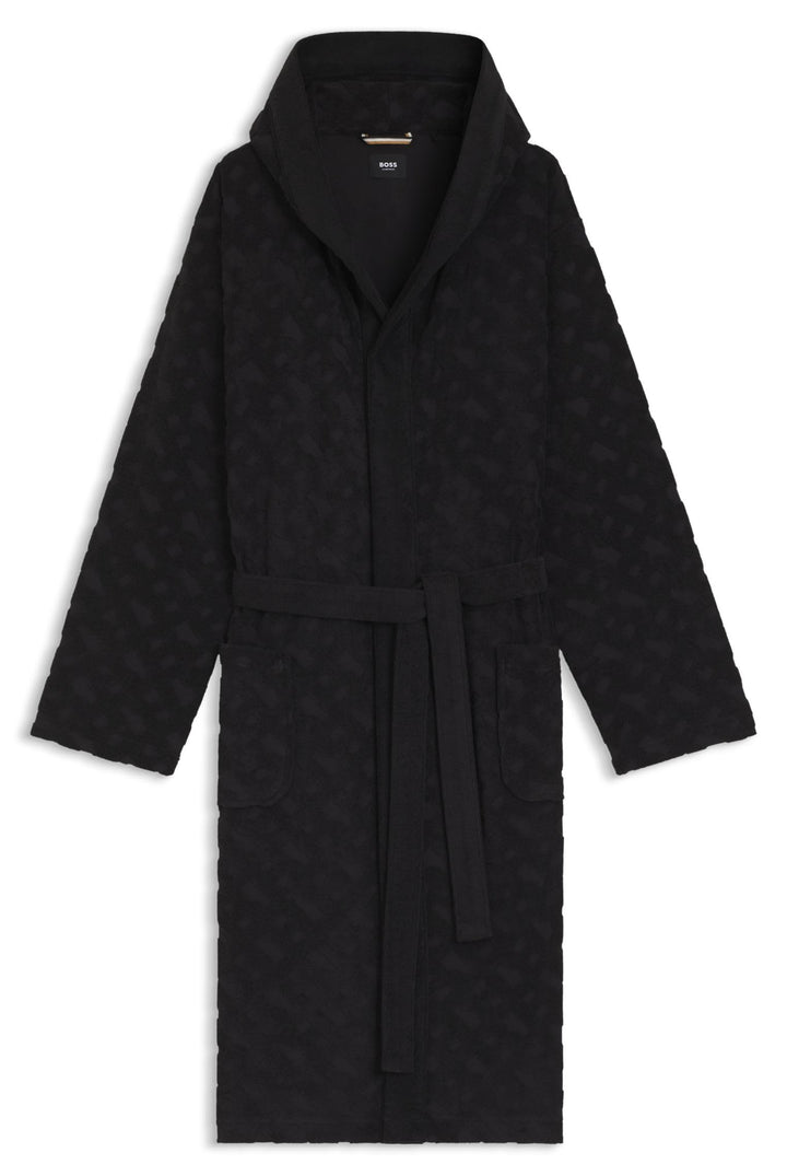 BOSS Herren Fashion Robe Dressing_Gown M Schwarz, M Schwarz