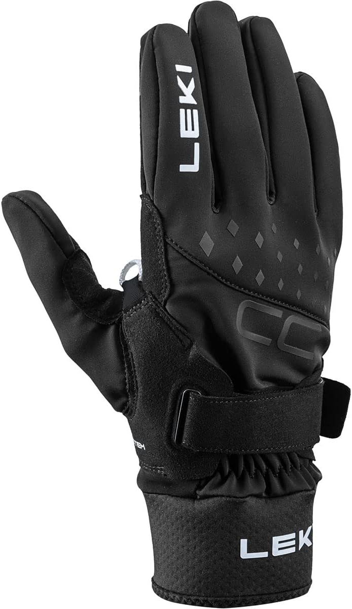 LEKI CC Shark Handschuhe EU 6,5 Schwarz, EU 6,5 Schwarz