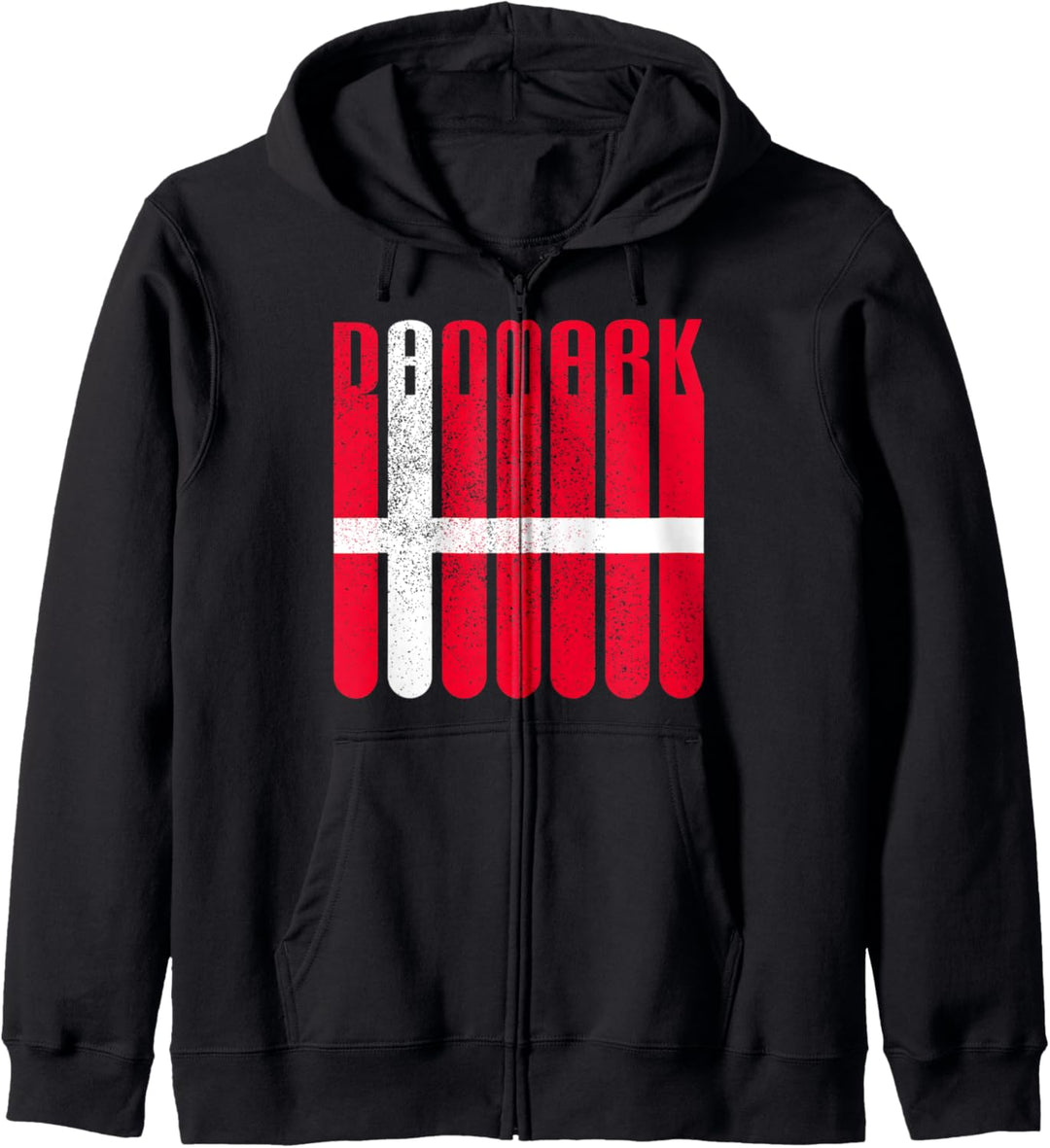 Dänemark Fahne Dänische Flagge Skandinavisch Wikinger Urlaub Kapuzenjacke