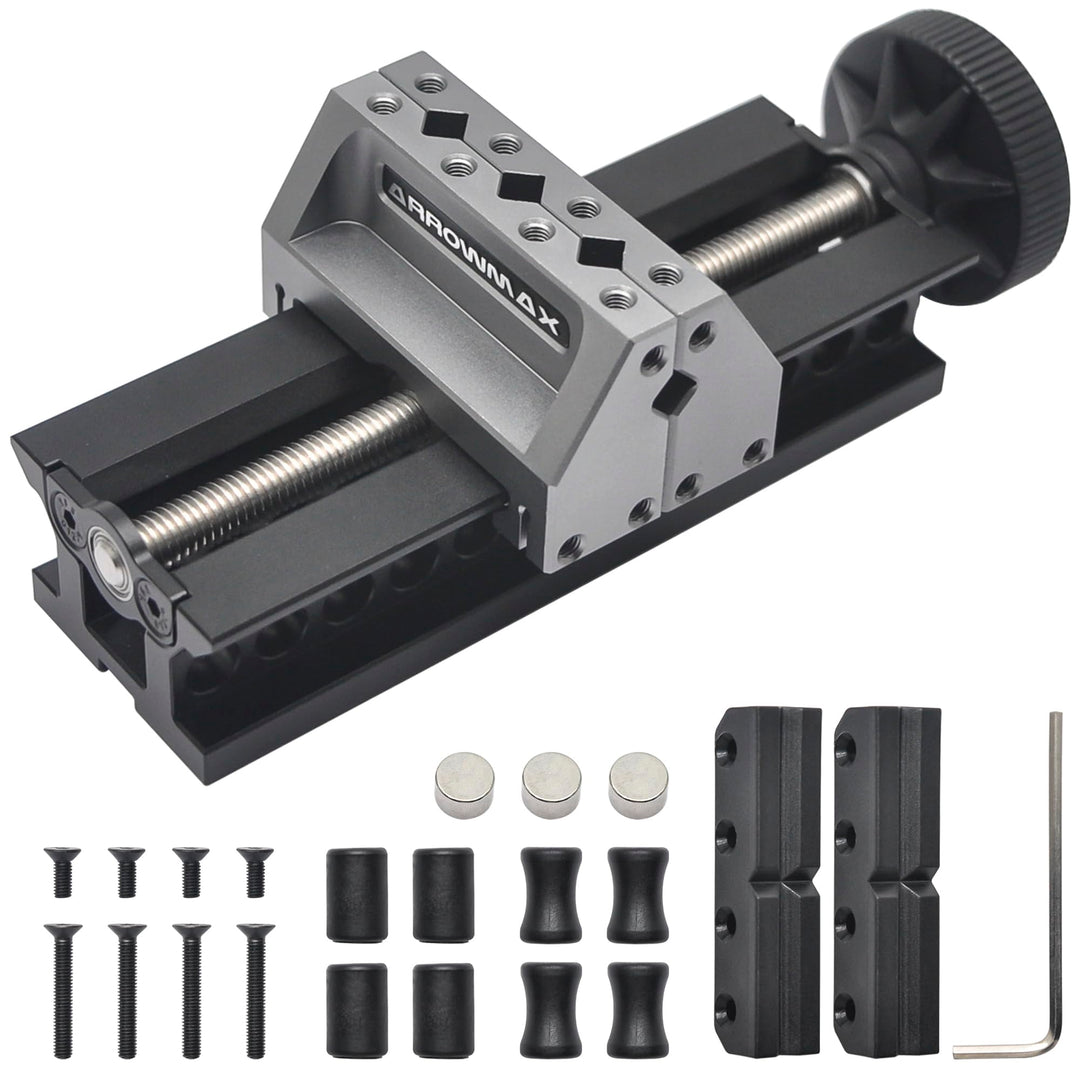 ARROWMAX doppelseitiger Mini-Schraubstock – verbessert Präzision und Stabilität beim Handwerk Bench