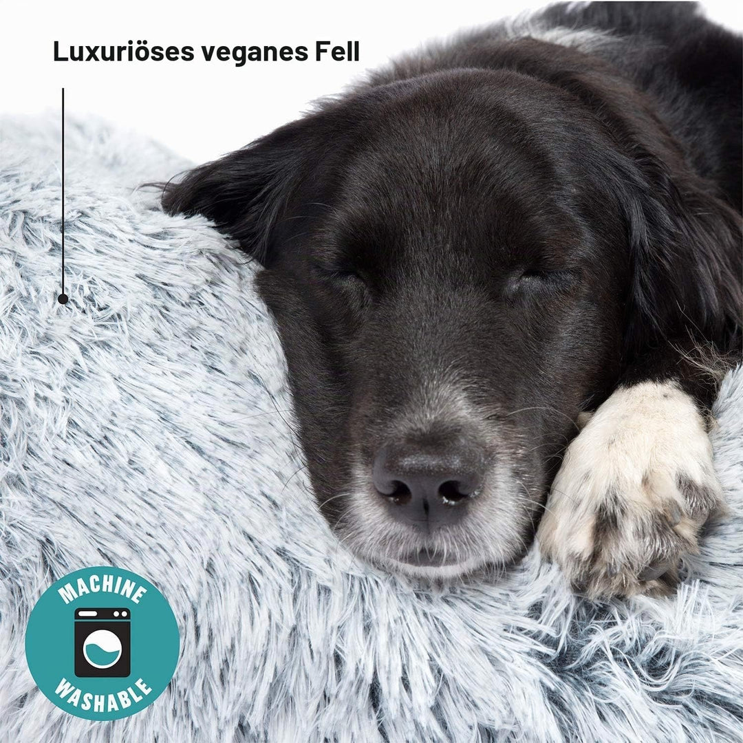 Hundebett, Tierbett Katzenbett Hundesofa Katzensofa, Waschbar Hundebett flauschig rund Hundekissen f