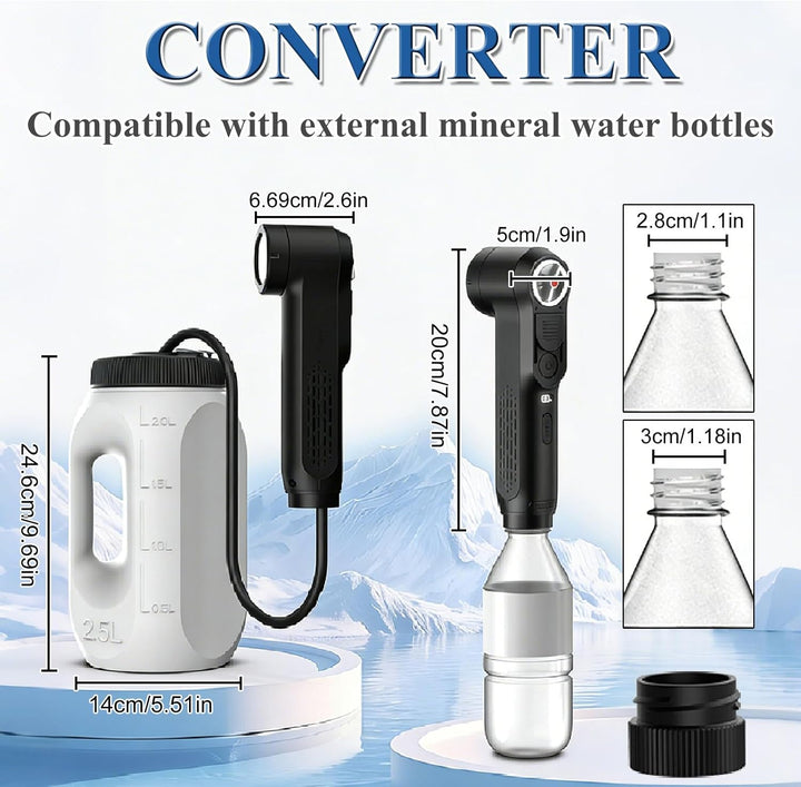 Po Dusche Elektrische Mit 2,5L Peri Bottle,Portable Bidet Tragbare für Frau Damen Herren Kinder,Dusc