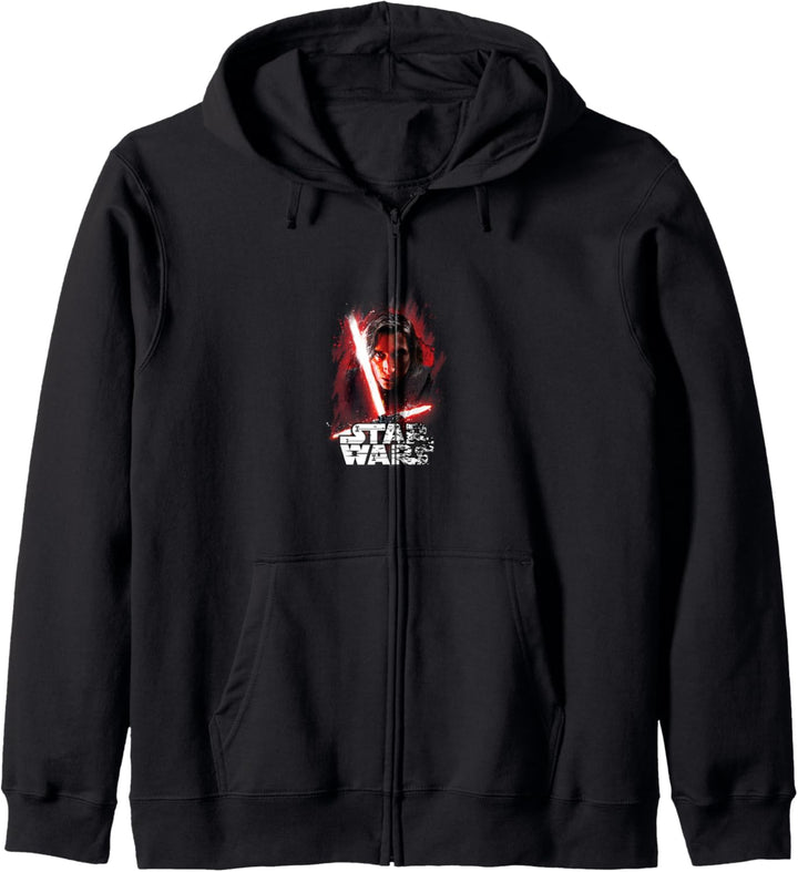 Star Wars Last Jedi Kylo Ren Paint Portrait Kapuzenjacke