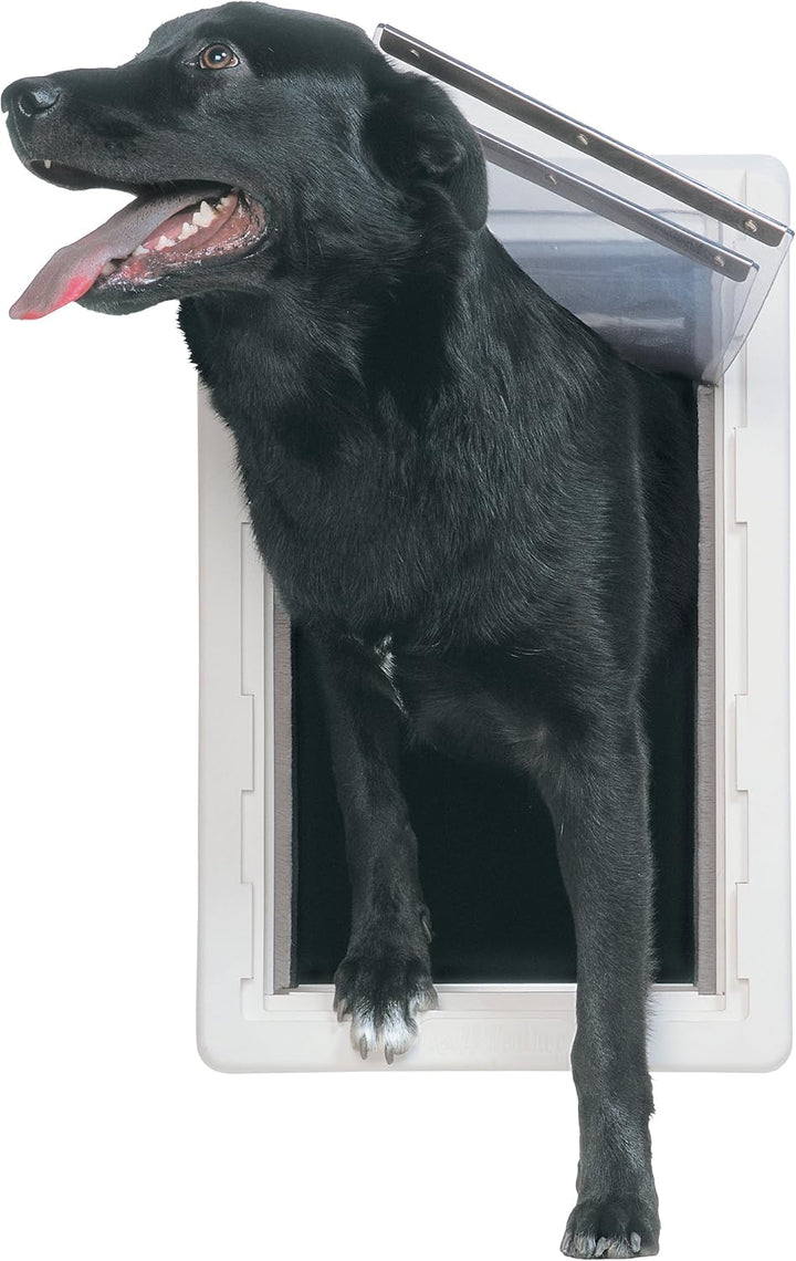Perfect Pet Die Allwetter-energieeffiziente Hundetür, XL, 24,8 x 43,2 cm Klappengrösse Extra Large -