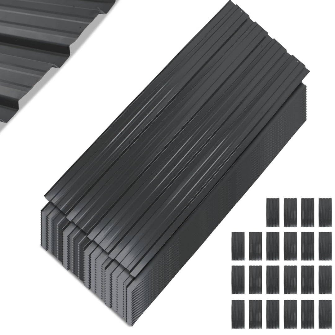 Thanaddo 22er Set Profilblech Trapezblech mit Schraube Blech Metall Dachblech Dach Platten Stahlblec