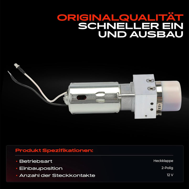 Frankberg Hydraulikpumpe Heckklappe 2-Polig Kompatibel mit Z4 Roadster E85 Cabriolet 2.0L-3.2L 2002-