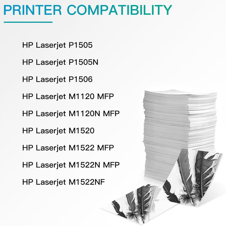 BeOne 2X 36A CB436A Tonerkartusche Kompatible für HP Laserjet P1505 P1505N P1506 M1120 MFP M1120N M1