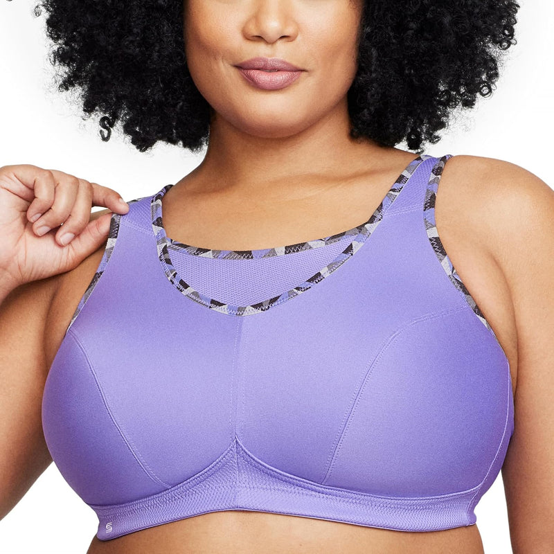 Glamorise Damen Bustier BH mit Perfektem Halt Sports Bra 105E Lila, 105E Lila