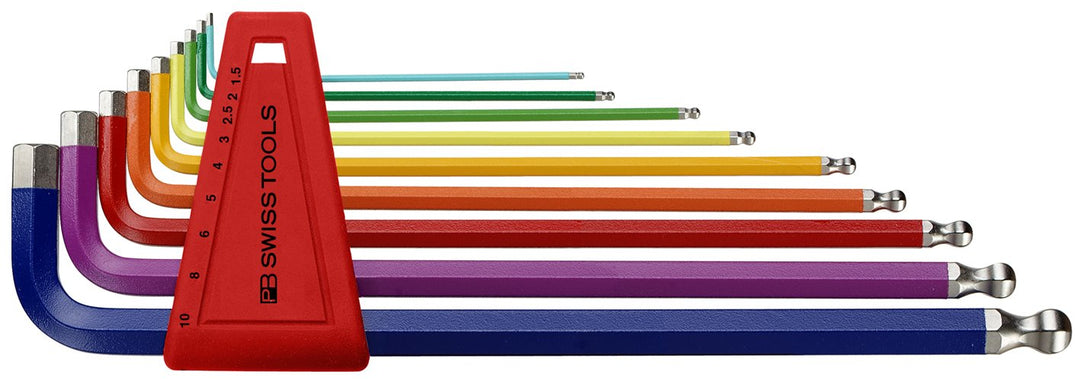 PB SWISS TOOLS 212LH-10RB Gekleurde kogelkop-inbussleutelsets