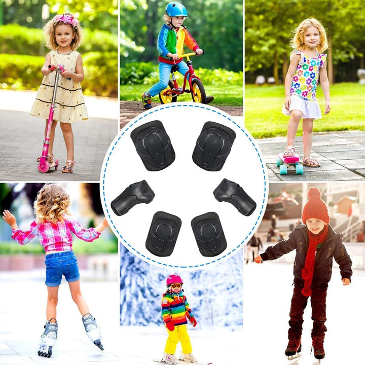 LANOVAGEAR Knieschoner Kinder 2-16 Jahre Schoner Inliner Kinder - Skate Protektoren Set-6er - Kniesc