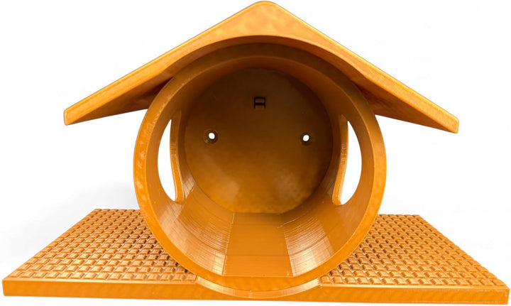 Eichhörnchen Futterhaus mit seitlichen Rundöffnungen - Leicht zu befüllen Dank herausnehmbarer Kartu