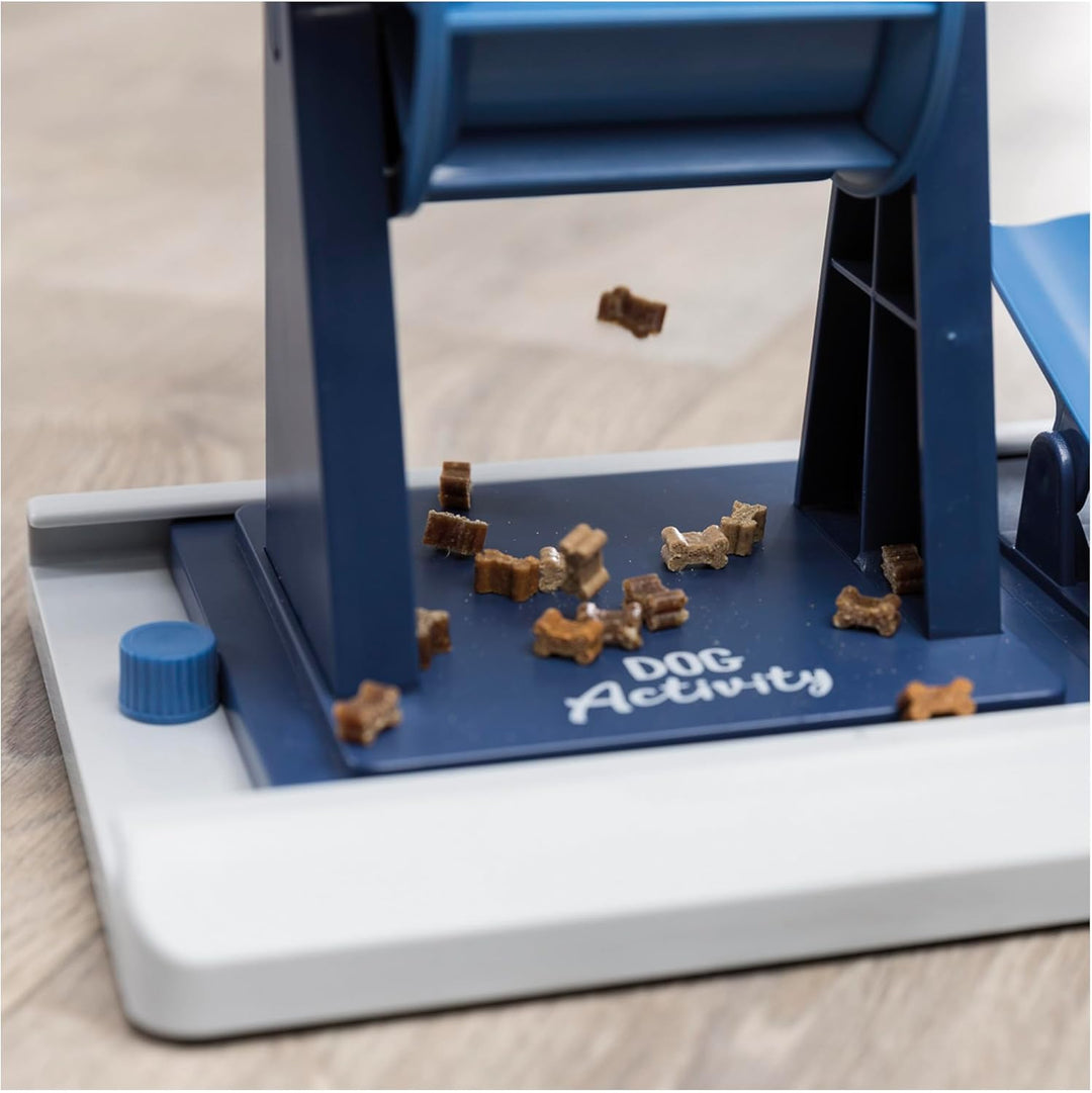 TRIXIE Vario Poker Box 2 Hundefutter-Puzzle, Mittelstufe (Level 2) Strategiespiel, Leckerli-Spielzeu