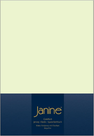 Janine Spannbettlaken Elastic-Jersey Baumwolle/Comfort Elastic 5002, Farbe:hellblau 12, Grösse:100 x