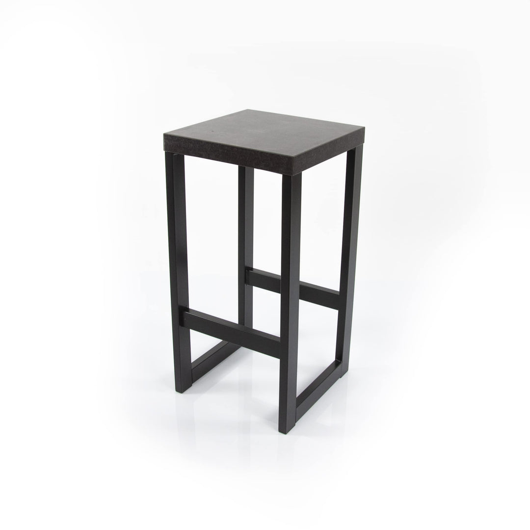 Magnetic Mobel Barhocker Barstuhl Tresenhocker Bistrohocker Designer Stahl Schwarz (Dunkler Beton, 7