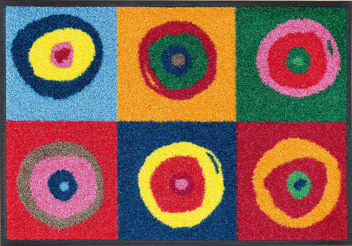 wash+dry Fussmatte, Sergej 40x60 cm, innen und aussen, waschbar, Mehrfarbig 40 cm x 60 cm, 40 cm x 6