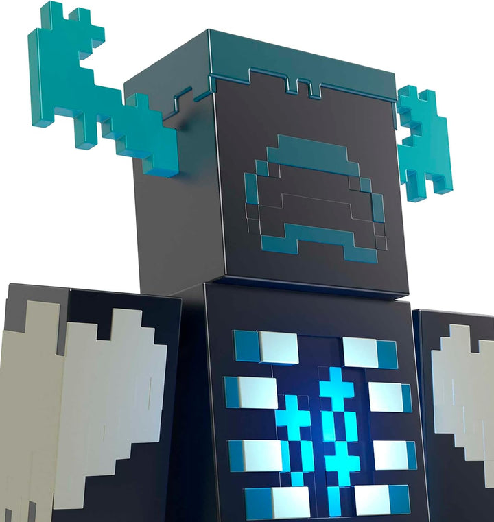 MINECRAFT Wärter Figur - Actionfigur mit Lichtern, Geräuschen und Angriffsmodus, für abenteuerlustig