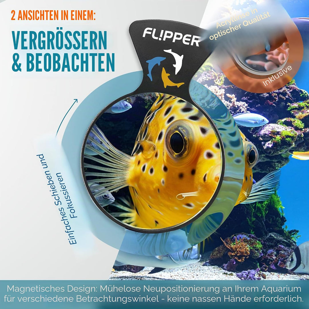 Flipper DeepSee Magnetischer Betrachter für Aquarien, 12,7 cm MAX 5", MAX 5"