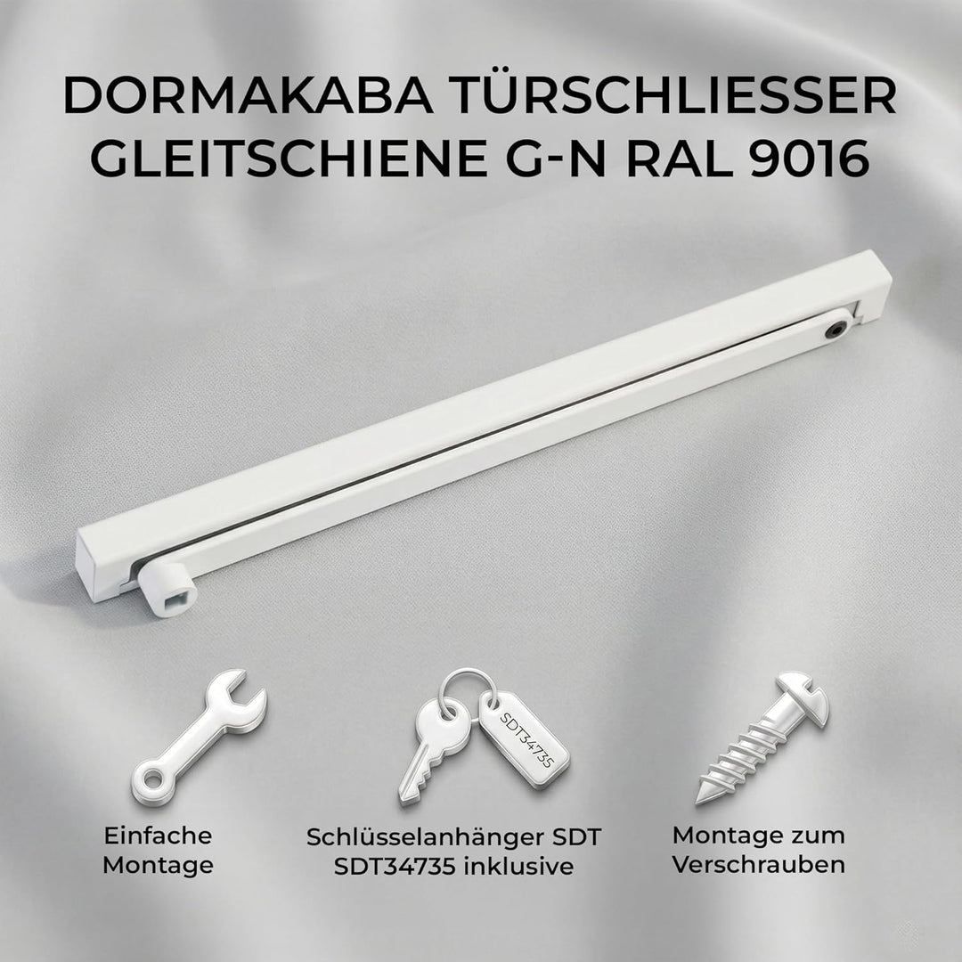 Obentürschliesser Dormakaba Gleitschiene G-N - RAL9016