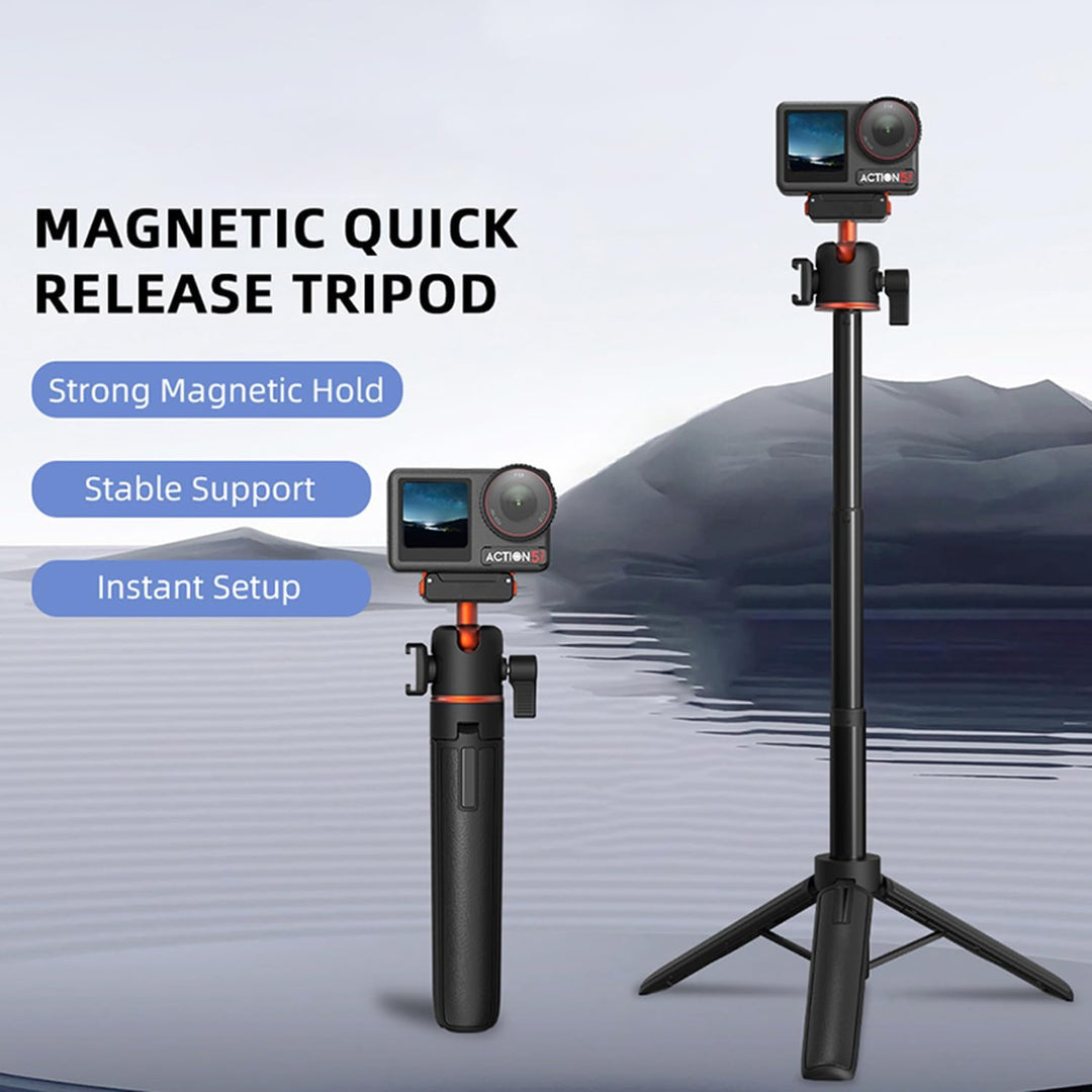 Schnellwechsel-Stativ Ausziehbarer Selfie-Stick für DJI Osmo Action 4/5 Pro, Multifunktionale Verlän