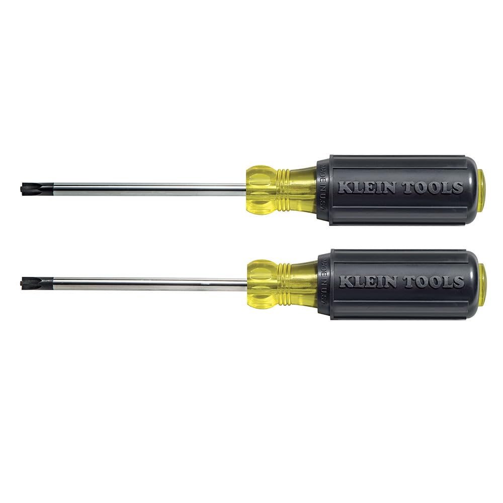 Klein Tools Kombi-Spitzen-Schraubendreher-Set mit #1 und #2 Kombispitzen und gepolsterten Griffen, 2