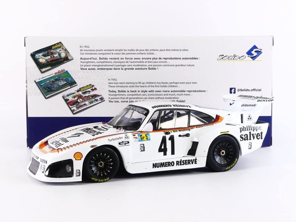 Solido Modellfahrzeug 1:18 Porsche 935 K3 Weiss #41