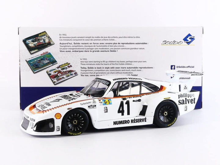 Solido Modellfahrzeug 1:18 Porsche 935 K3 Weiss #41