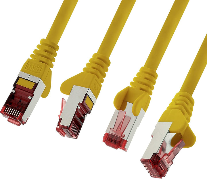 Netzwerkkabel Cat.6 10m gelb - 10 x Ethernetkabel Lankabel Cat6 Lan Netzwerk Kabel Sftp Pimf Patchka