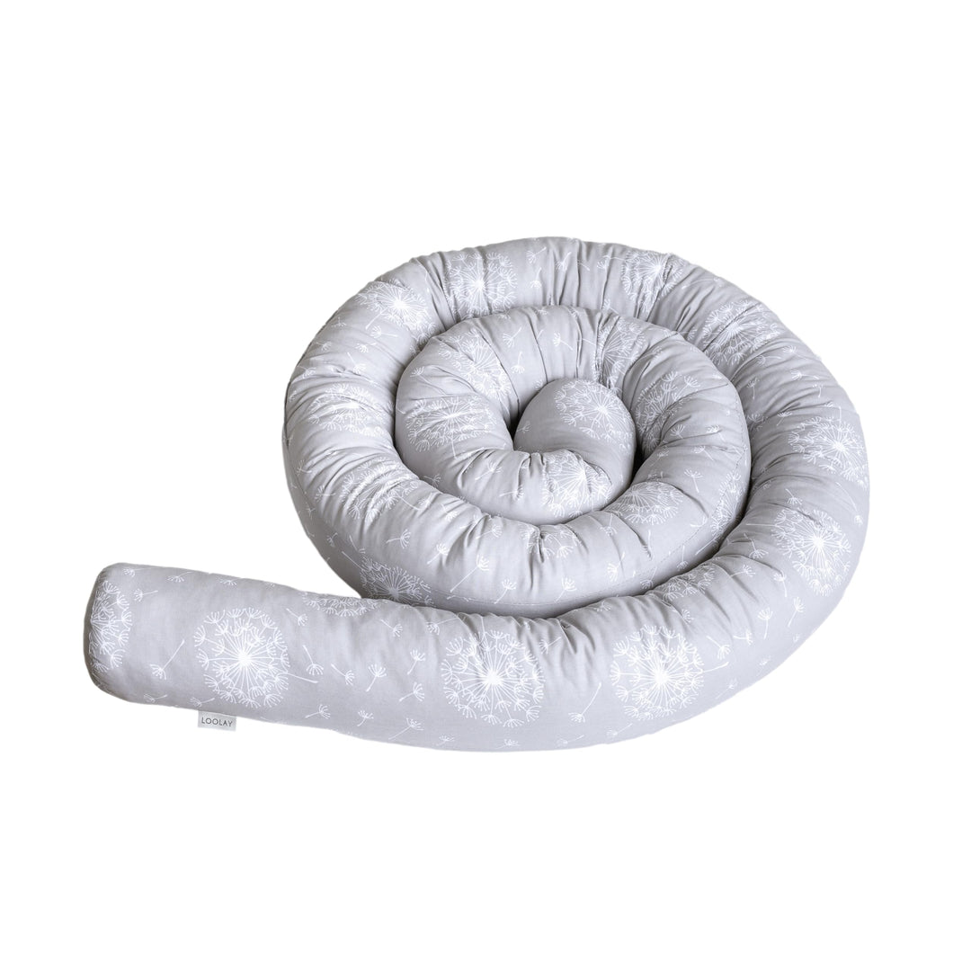 LOOLAY Stilvoller Zugluftstopper – Rolle aus Bio-Baumwolle – Handgefertigtes Deko-Kissen(PastelBlume