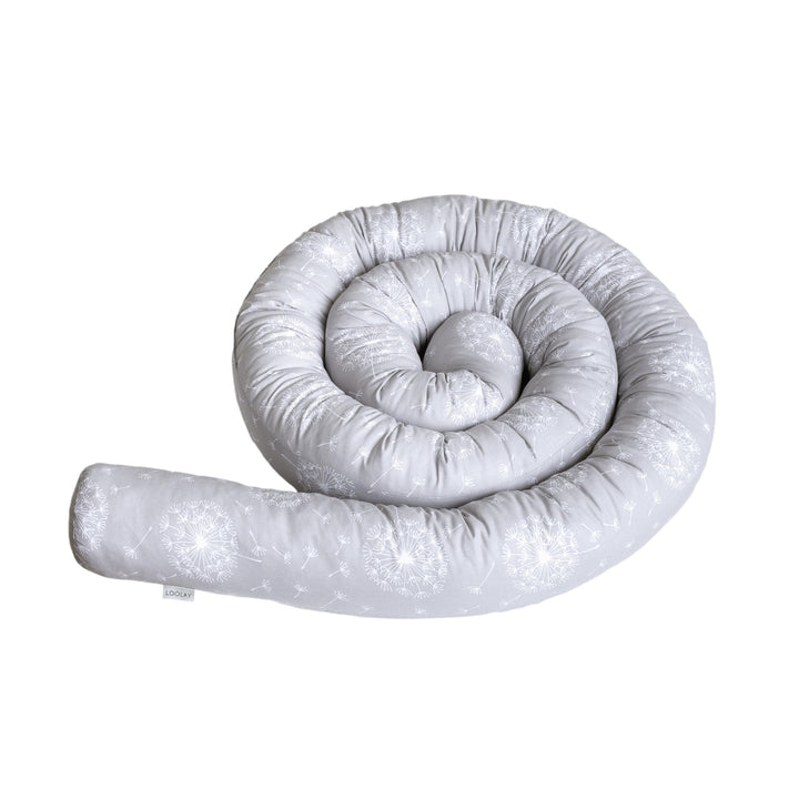 LOOLAY Stilvoller Zugluftstopper – Rolle aus Bio-Baumwolle – Handgefertigtes Deko-Kissen(PastelBlume