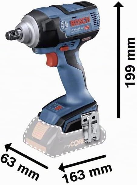 Bosch Professional 18V System Akku Drehschlagschrauber GDS 18V-300 (max. Drehmoment 300 Nm, inkl. L-