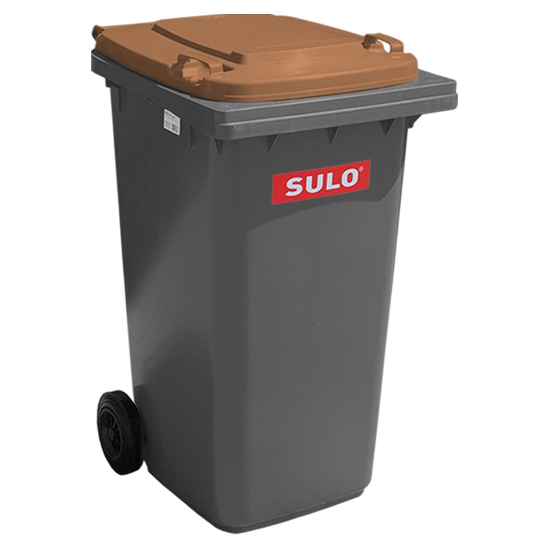 Sulo Müllgrossbehälter 240 grau mit Braunem Deckel