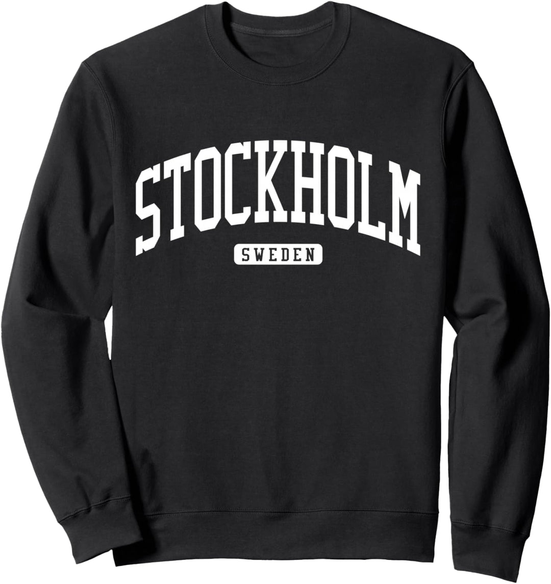 Stockholm Schweden College University Style Sweatshirt