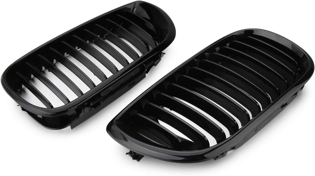 Kühlergrill Nieren Doppelsteg Kühlergrill E46 (Glanz Schwarz) -Twilight Garage Auto, E46