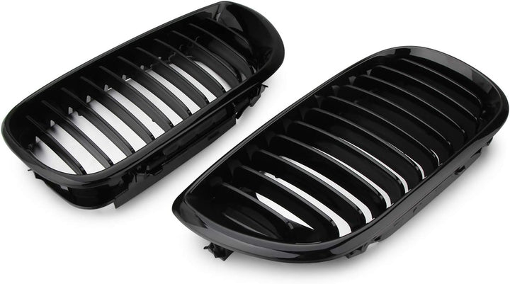 Kühlergrill Nieren Doppelsteg Kühlergrill E46 (Glanz Schwarz) -Twilight Garage Auto, E46