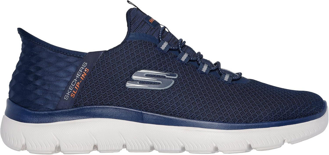 Skechers Herren Summits High Range Slip-in Slipper 42.5 EU Weit Navy, 42.5 EU Weit Navy
