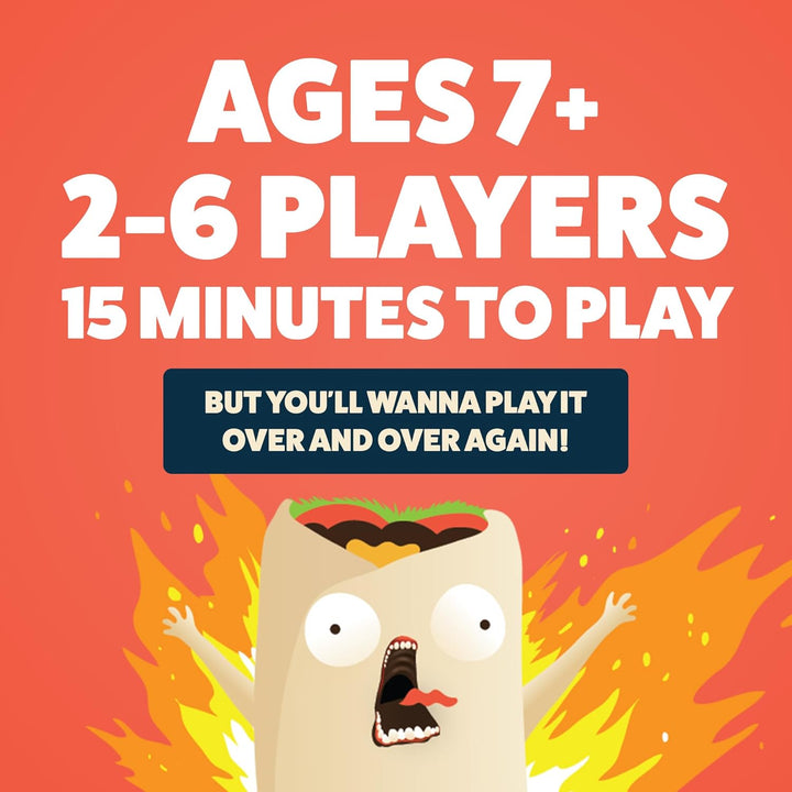 Exploding Kittens - Presents Throw Throw Burrito - A Dodgeball Card Game - Family Card Games for Adu