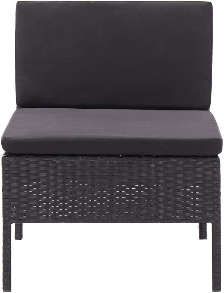 vidaXL Gartenmöbel 3-TLG. mit Auflagen Sitzgruppe Garten Garnitur Lounge Sofa Sitzgarnitur Gartenset