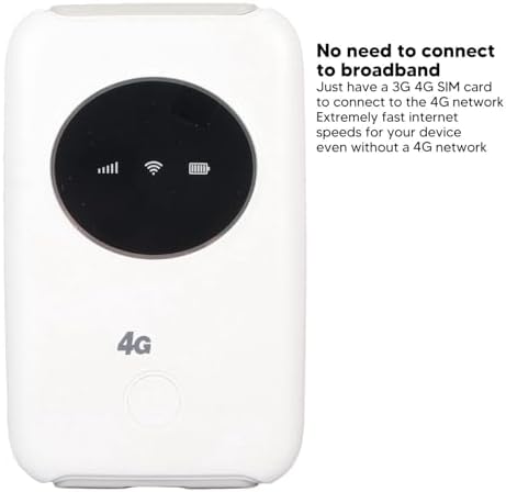 Brrnoo 5G Mobile WiFi Modem, Wireless Mobile Router 300 Mbit/s, Entsperrter 5G WiFi SIM-Kartensteckp
