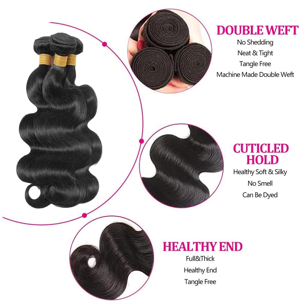 Brazilian body Wave Bundles Körper Welle Bündel 10A Brazilian Human Hair Bundles 100% Unprocessed Re